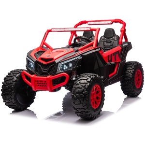 KING Of UTVs 24V 14Ah-1400W 2 Seater XL Off-Road 4WD Kids Ride On Buggy - RED {Pre-Order}