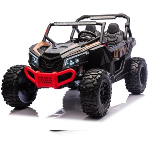 KING Of UTVs 24V 14Ah-1400W 2 Seater XL Off-Road 4WD Kids Ride On Buggy -Black {Pre-Order}